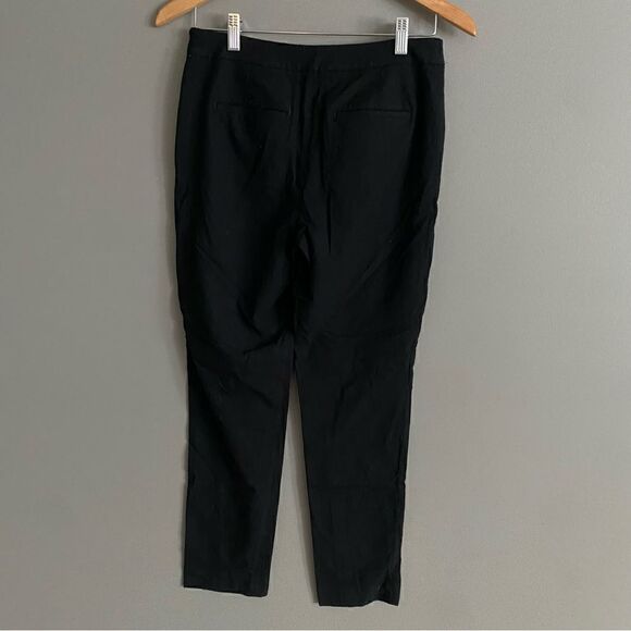 Kit And Ace Black Ankle Cropped Trousers Side Zip Womens Size 4 - Picture 2 of 7
